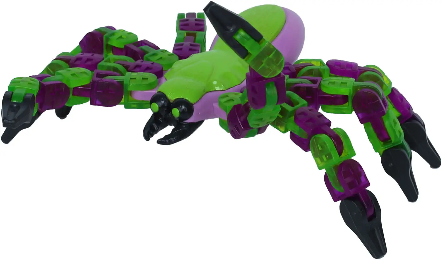 Антистресс-игрушка Klixx Creaturez Паук, зеленый