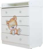 Комод Фея Медвежонок белый Комод Фея Медвежонок белый