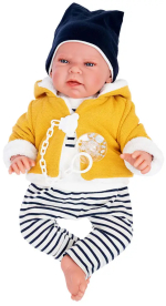 Кукла Antonio Juan Лео в жёлтом, 40 см 3302