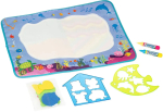Коврик водная многоразовая раскраска Bondibon с трафаретами, Подводный мир, 2 ручки