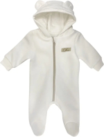 Фотография товара Комбинезон Футер Fleole с начесом молочный 80 см