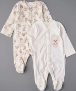 Фотография товара Комбинезон Little Star на кнопках 2 шт "Принцесса", крем, р.56