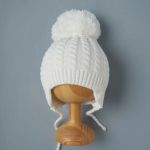 Фотография товара Шапочка вязаная Little Star Бубон белый 42 см