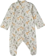 Фотография товара Комбинезон Little Star Жирафы и зебры интерлок, крем 68