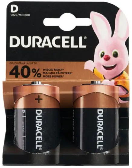 Батарейки Duracell LR20- 2BL Plus Power (20)