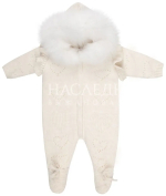 Фотография товара Комбинезон с капюшоном на молнии Наследник Выжанова экрю 62