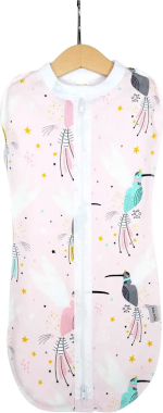 Пелёнка-кокон Baby Boom Колибри на розовом 62