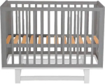 Фотография товара Кроватка Incanto PAPI, маятник  цвет серый/белый