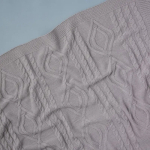 Фотография товара Плед Little Star Косы и Ромб серый 120х90 см