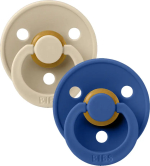 Фотография товара Набор пустышек латексных Bibs Colour, Vanilla/Cornflower, от 6 месяцев, 2 шт