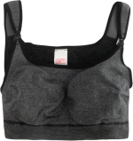 Фотография товара Майка бесшовная укороченная для кормящих женщин Фэст антрацитово-серый, чёрный размер 158,164-96-102