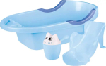 Фотография товара Альтернатива Набор для купания детский ванна, горка и ковш, голубой