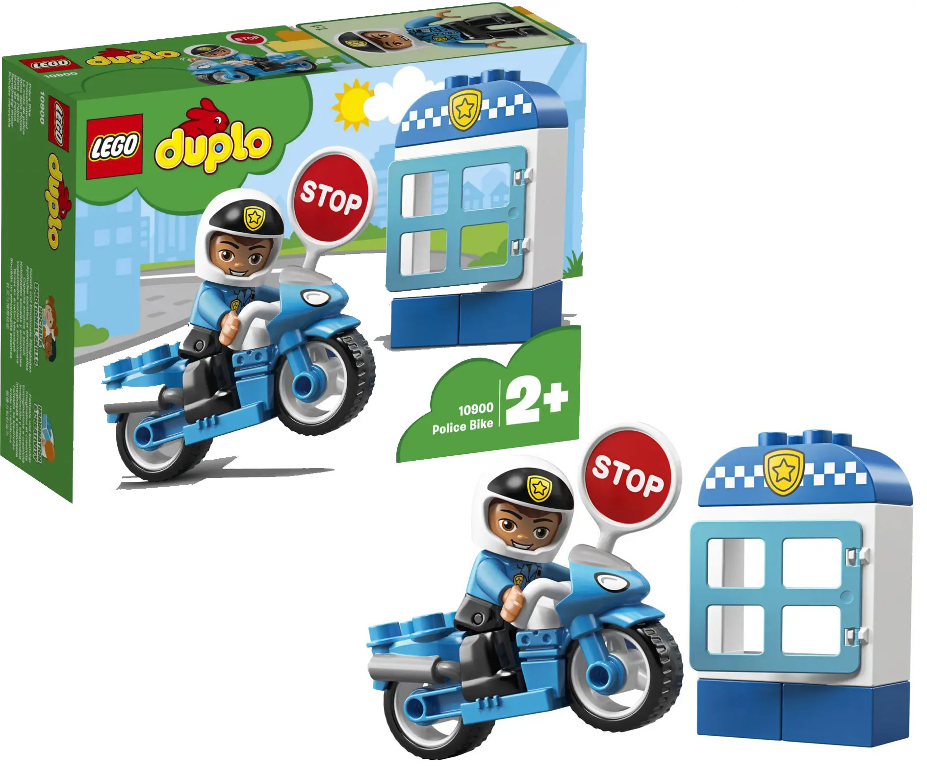 Конструктор LEGO DUPLO 10900 Полицейский мотоцикл