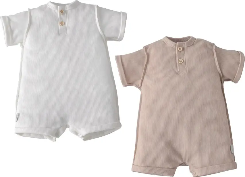 Боди песочник Капучино, 2 штуки в упаковке, р. 22, рост 68-74 см