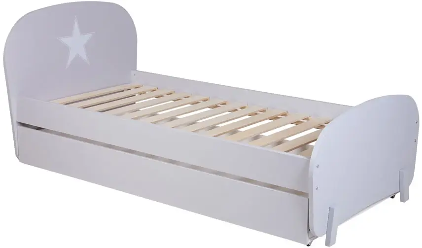 Кровать детская Polini kids Mirum 1915 c ящиком, серая