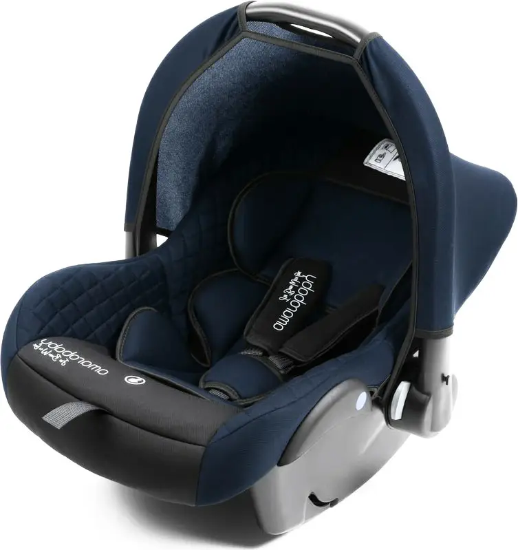 Автокресло детское Amarobaby Baby comfort, группа 0 plus, цвет синий/чёрный
