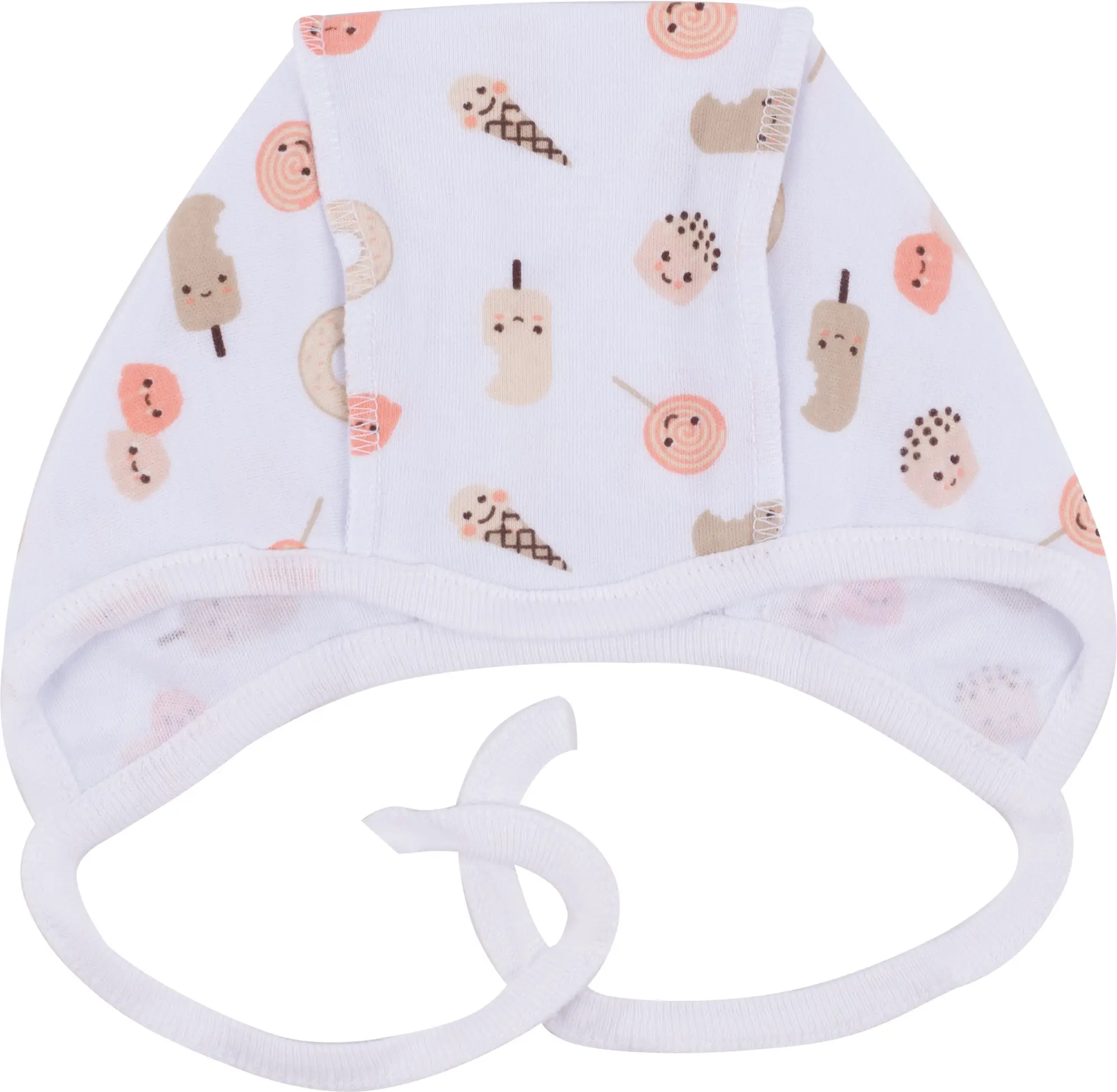 Чепчик трикотажный Little Star Карапуз Сластёна крем 40 см