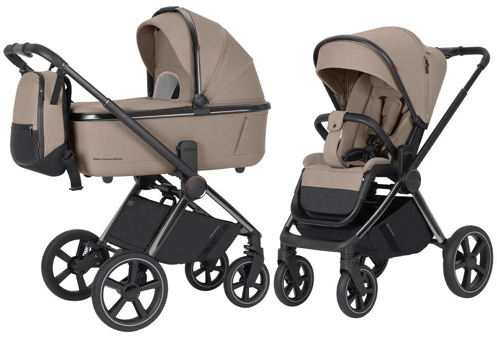 Коляска 2 В 1  Carrello  Ultimo  CRL-6524  Pearl Beige CHROME 2025