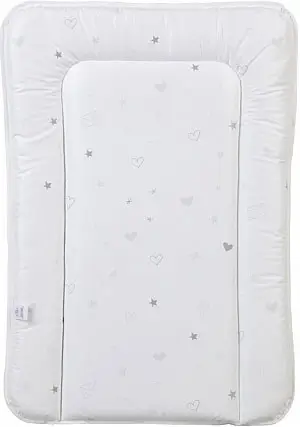 Матрас для пеленания Polini kids French Teddy на комод, 70х50 см, белый-серый