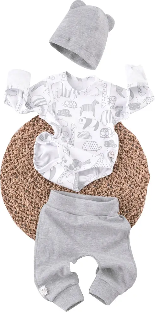 Комплект 3 предмета Новые Друзья KiDi kids, Серый-2, размер 22, рост 68-74 см, арт. 358.635.722(Н-Др-2)-55