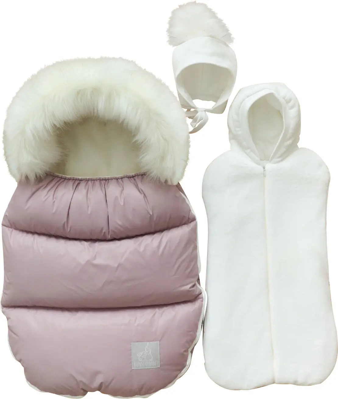 Комплект на выписку Winter Bunnyphant, violet