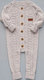 Комбинезон вязаный Merino серый меланж размер 62 Комбинезон вязаный Merino серый меланж размер 62