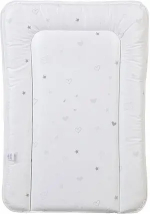 Матрас для пеленания Polini kids French Teddy на комод, 70х50 см, белый-серый