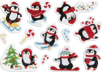 Фотография товара Кристальная мозаика Фрея наклейки Пингвины, 19.5x14 см