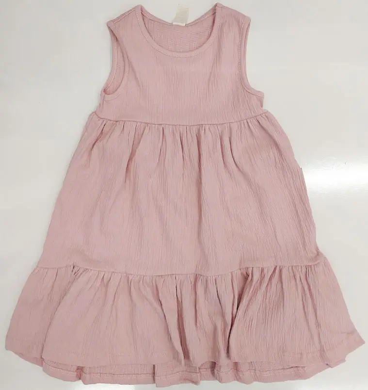 Платье Baby boom жатая кулирка, розовая пудра 92