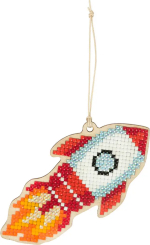 Фотография товара Кристальная мозаика Фрея подвеска Ракета, 5.5x11.5 см