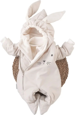 Фотография товара Комбинезон KiDi Ушастик демисезонный молочный 22, 68-74 см