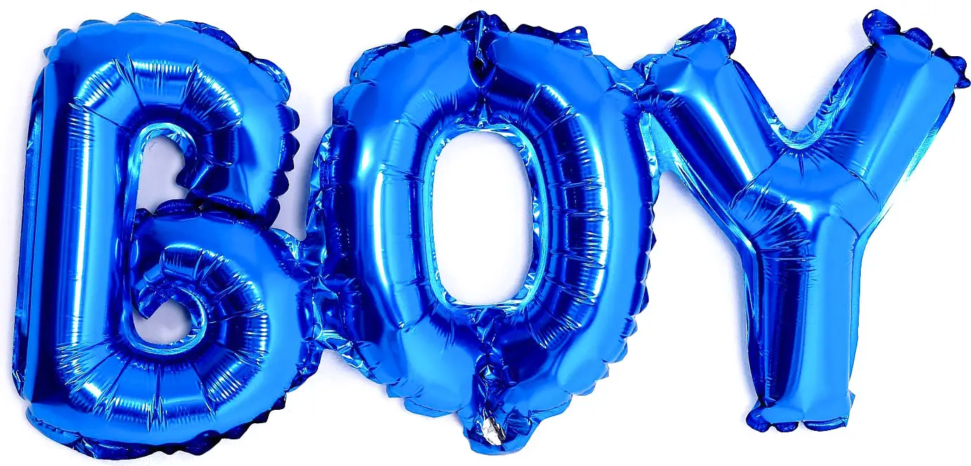 Шар Страна Карнавалия фольгированный Boy Голубой, 33"