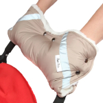 Муфта для коляски BamBola шерстяной мех+плащевка+кнопки бежевая Муфта для коляски BamBola шерстяной мех+плащевка+кнопки бежевая