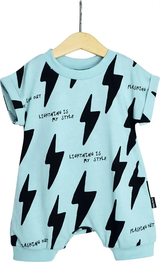 Песочник Baby Boom Молнии, пыльный голубой 68