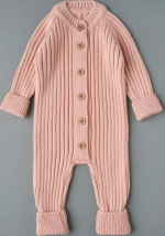 Комбинезон вязаный "Лапша" Little Star, пудровый, р.62 Комбинезон вязаный "Лапша" Little Star, пудровый, р.62