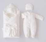 Фотография товара Комплект на выписку KiDi Прованс демисезонный молочный 16, 50-56 см