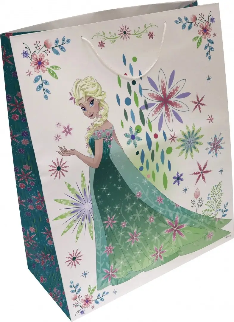 Бумажный пакет Оттепель для сувенирной продукции , с ламинацией, с шириной основания 40,6 см, плотно