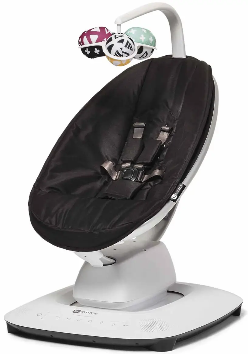 Кресло-качалка 4moms mamaRoo New, черная, 2001004