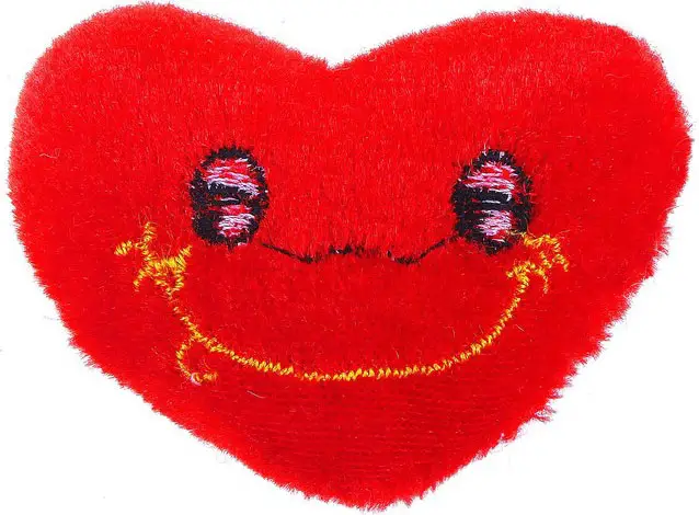 Магнит сердце мордочка 8*5 см