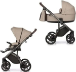 Коляска Roan 2 в1 Bass Next, Beige, Black, ручка темно-коричневая