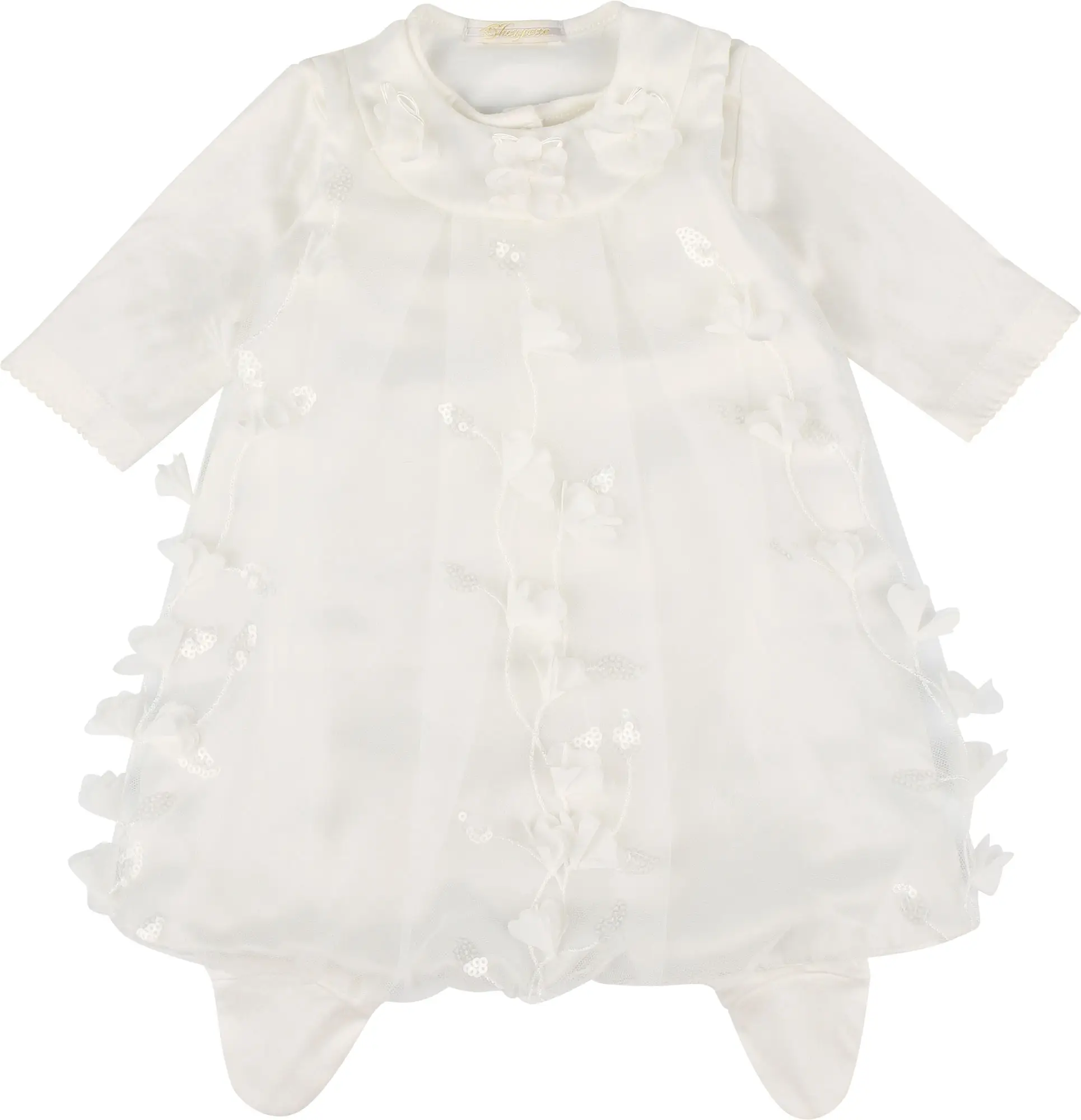 Комплект на выписку с пайетками и лепестками Choupette Церемония 62