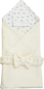 Фотография товара Комплект на выписку Luxury Baby футер с трикотажем 6 предметов, бежевый, р. 56-62, молочный