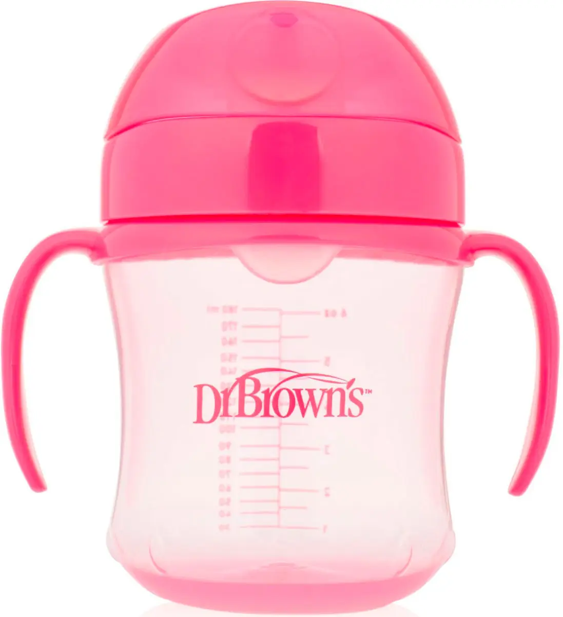 Поильник-непроливайка Dr. Brown's с мягким носиком розовый
