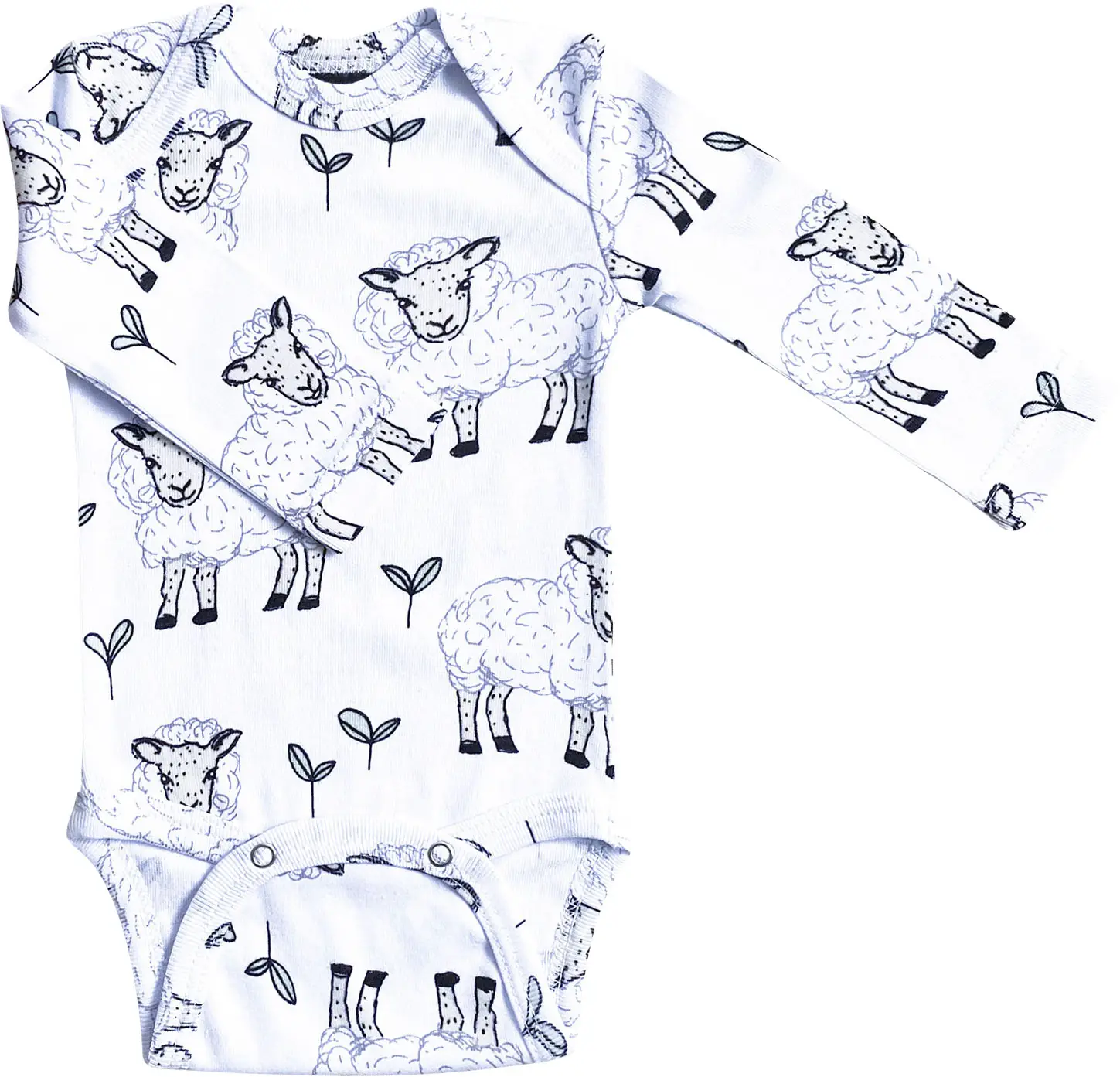 Боди Mjolk Basic Овечки с длинным рукавом 62