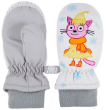 Фотография товара Рукавицы детские Чудо-Кроха бело-серый 1-2 года
