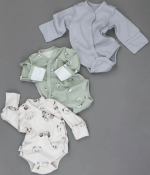 Фотография товара Боди с длинным рукавом KiDi Kids, Мягкий Хлопок, 3шт, р. 16, рост 50-56 см