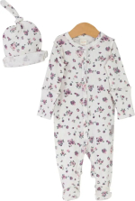 Фотография товара Комплект для новорождённых, лапша, сиреневые цветочки, р. 56, КН123/14-И 