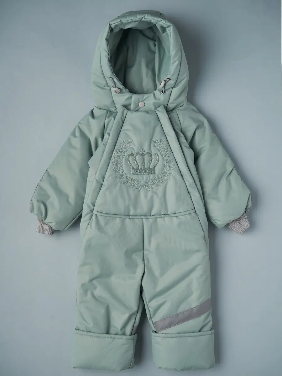 Комбинезон Little Star Корона подклад-кулир, ментоловый 80