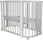 Фотография товара Кровать детская Pituso маятник 5 в 1 Asti Серый/Белый