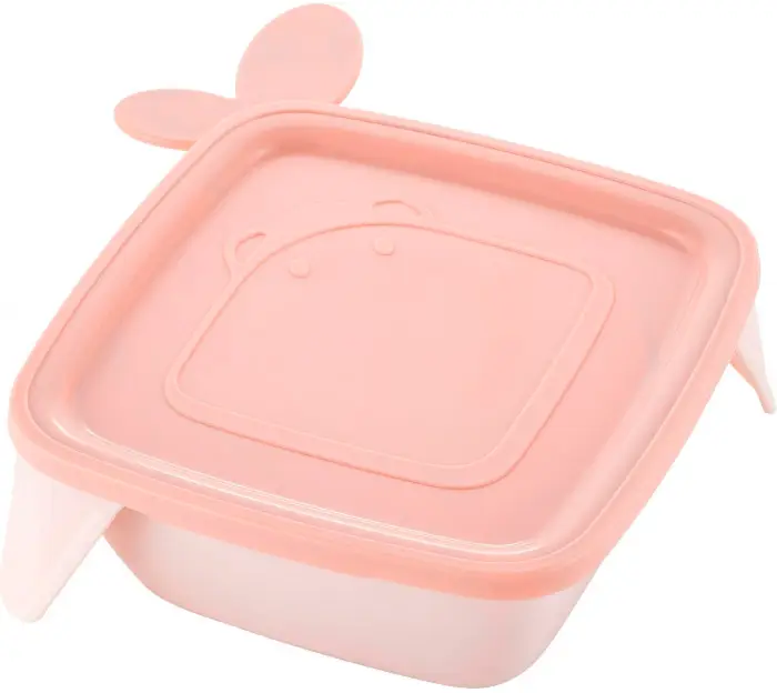 Детская тарелка Little Angel Lalababy Play with Me Birdie с мягкой крышкой, карамельный